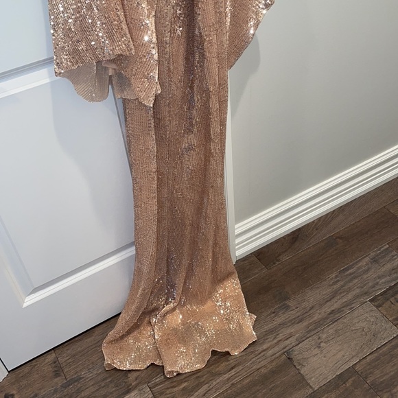 Jessica Bara rose gold gown - Picture 6 of 7